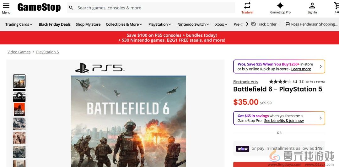 黑五大促销 《战地6》主机版已降价到35美元(图2)